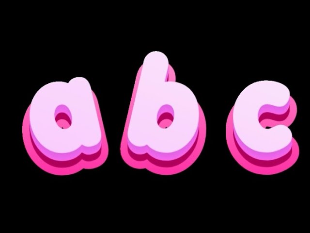 🌈 Learn ABC with 3D Letters | Colourful Alphabet Song for Children