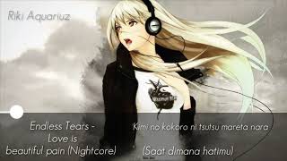 Endless Tears - Love is beatiful pain (Nightcore) + (Terjemahan)