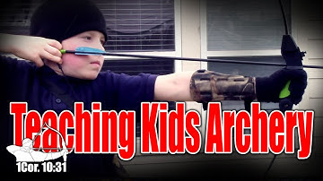 Teaching kids Archery in 4 QUICK and EASY steps. #archerytips #Tradlife