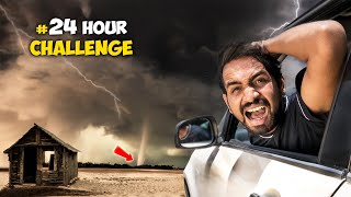 चेतावनी ! 24 Hours Challenge In Cyclone - आंधी तूफान वीडियो