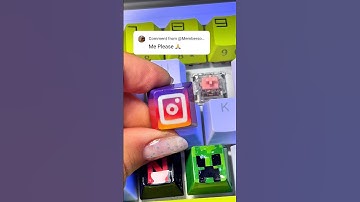 Drawing I for Instagram Logo! But on my keyboard!@instagram #keyboard #keycaps