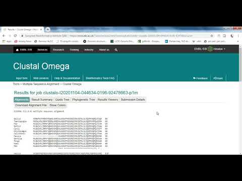 Multiple Sequence Alignment And Phylogenetic Tree Using Clustal Omega