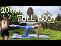 10min everyday full body hourglass pilates workout  no equipment  beginner friendly