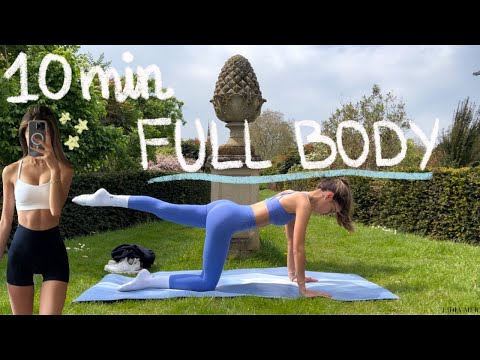 10MIN everyday full body hourglass pilates workout // no equipment // beginner friendly