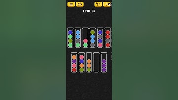Ball Sort Puzzle Level 53 WalkThrough Solution Gameplay