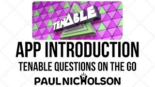 Tenable is a great tv show. so many debates on the answers. now
instead of writing answers down as you watch program can play it app
inste...