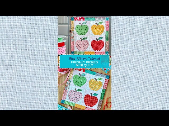 ★TOUT Y EST★ Numer Draw Mini Quilting Ivory BOBBAUF539IV00 Blue Ribbon Designs: Freshly Picked Mini Quilt Tutorial with