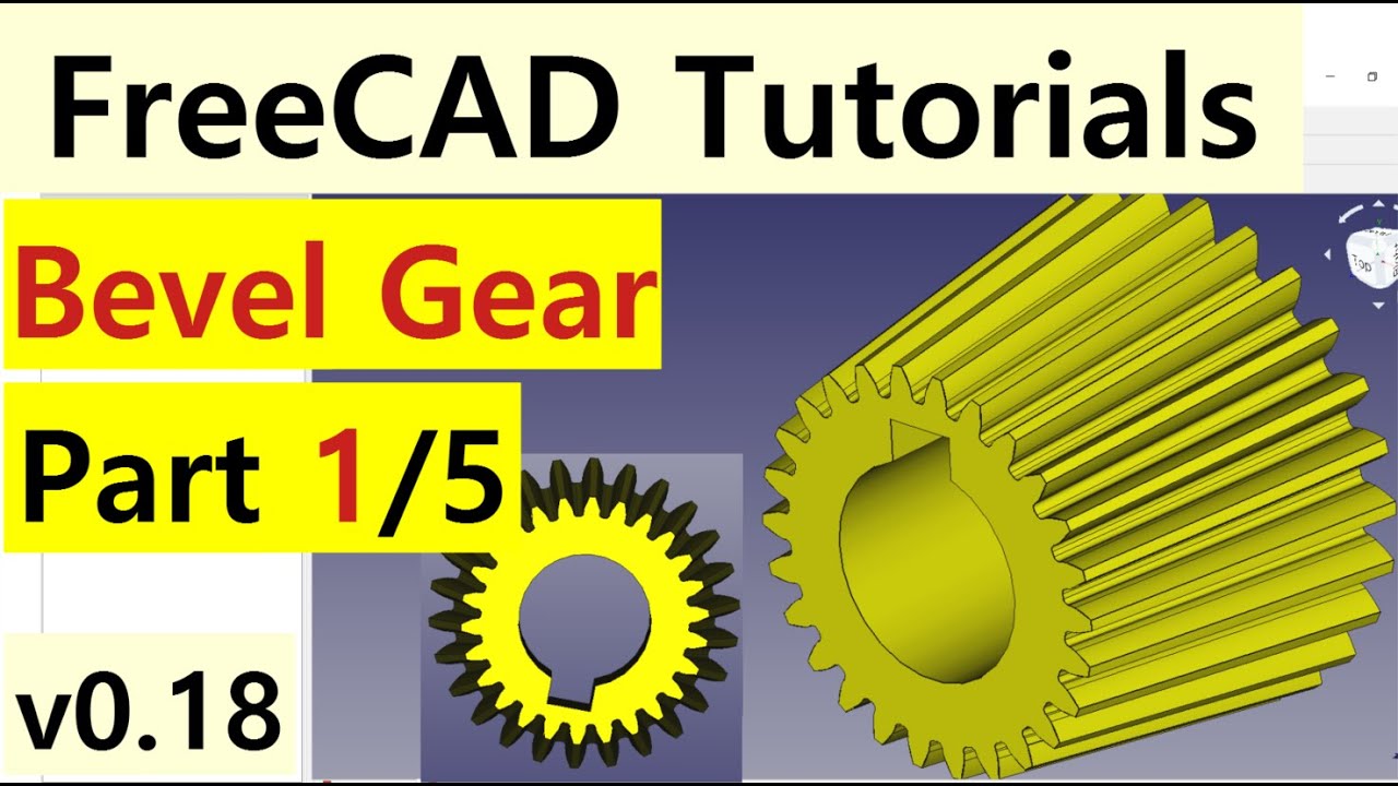 Create Bevel Gear part 1 5 YouTube