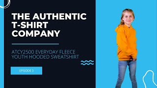 The Authentic T-Shirt Company ATCY2500 Everyday Fleece Youth Hooded Sweatshirt | Blankshirts.ca