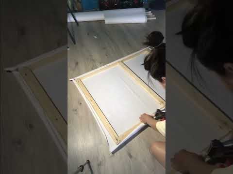 Как натягивать холст
