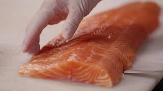 How to Portion Salmon Fillets