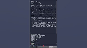 Linux Package Search with FZF short