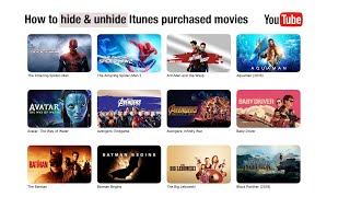 How to hide & unhide movies purchased from Apple iTunes