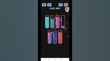 Water Color Sort Level 5937 Gameplay Solution