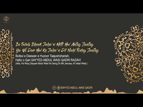 Be Talab Bheek Jaha Milti Hai Sayyed Abdul Wasi Qadri Razavi