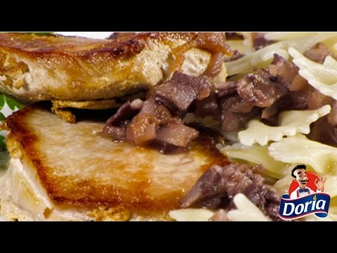 Corbatas Doria con medallones de cerdo