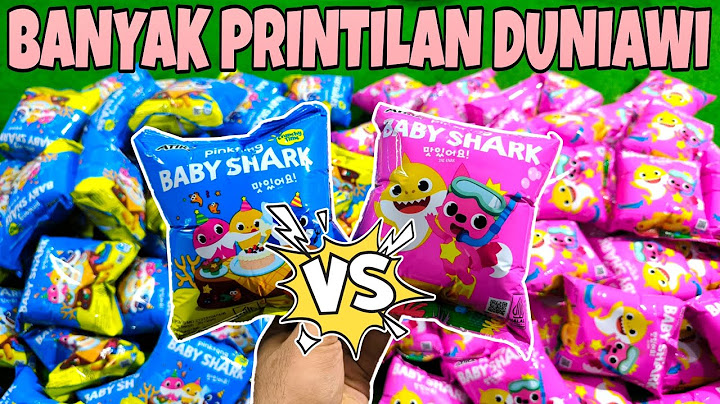 BANJIR GRAWA GRAWIL!!! UNBOXING SNACK BABY SHARK BIRU vs PINK
