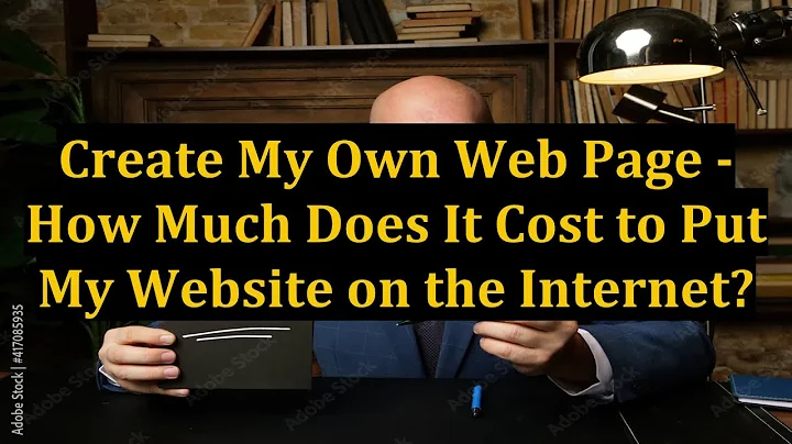 Create My Own Web Page - How Much Does It Cost to Put My Website on the Internet?