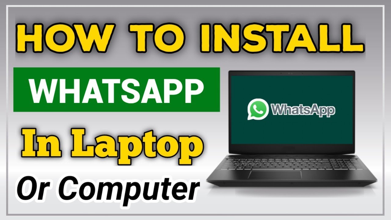 How to install whatsapp in laptop or pc|| Computer me whatsapp App