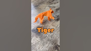 DIFFICULT ORIGAMI TIGER TUTORIAL STEP BY STEP | HOW TO MAKE ORIGAMI TIGER PAPER FOLDING INSTRUCTIONS