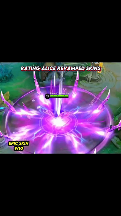 Rating Revamp Alice Skins #VonkML #MLBB #ctto