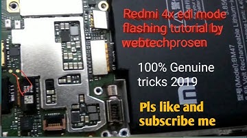 Redmi 4 edl mode flashing !mi edl mode flashing 2019 on youtube