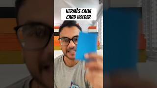 Calvi card Holder Review #hermes #hermescalvicardholder #calvicardholder