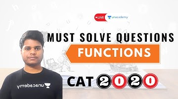 Must questions for CAT2020 | Functions | Rahul Anant | Live on Unacademy CATalyst