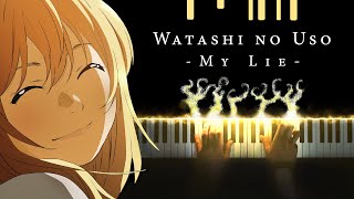 Video thumbnail of "Your Lie in April OST - Watashi no Uso (Piano)"