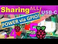 Raspberry pi 5 how to use usbc port for sharing  power computer via gpio