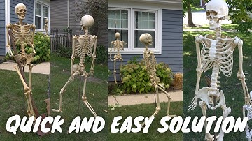 How to Make a Skeleton Stand On Its Own: Quick and Easy