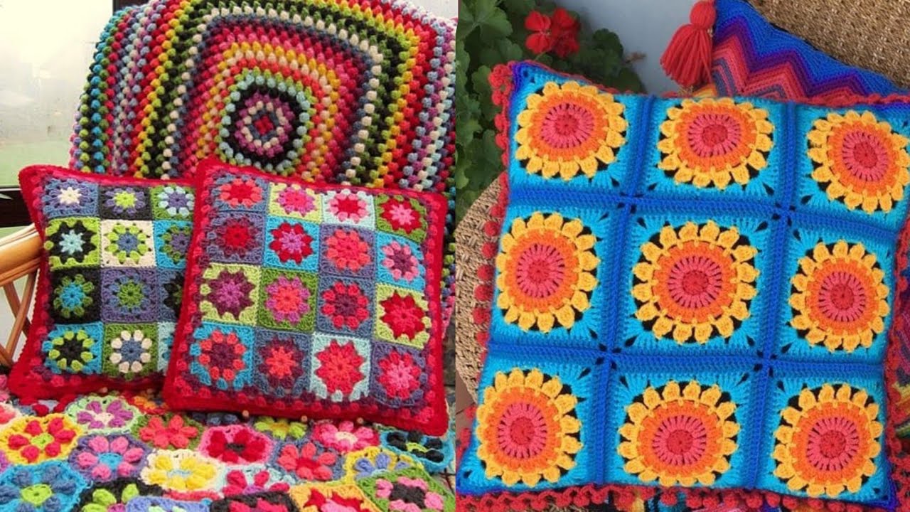 outstanding beautiful trendy easy crochet hand knitted cushion covers