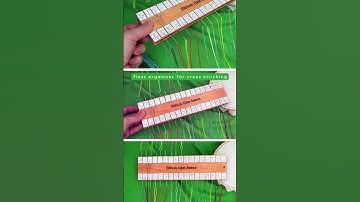 Floss organizer for cross stitching #crossstitch #embroidery #flosstube #crossstiching #dariamakes