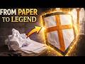 How to Build a Medieval Shield at Home – Easy DIY 🛡️ Paper Templar Shield Tutorial