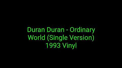 Duran Duran - Ordinary World (Single Version) 1993 Vinyl_pop rock
