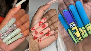 Baddie Acrylic Nails Compilation