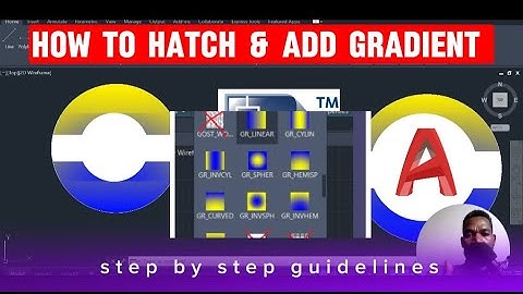 How to Add Gradient and Hatch in AutoCAD Drawing | Complete Guide for Beginners |በአማርኛ