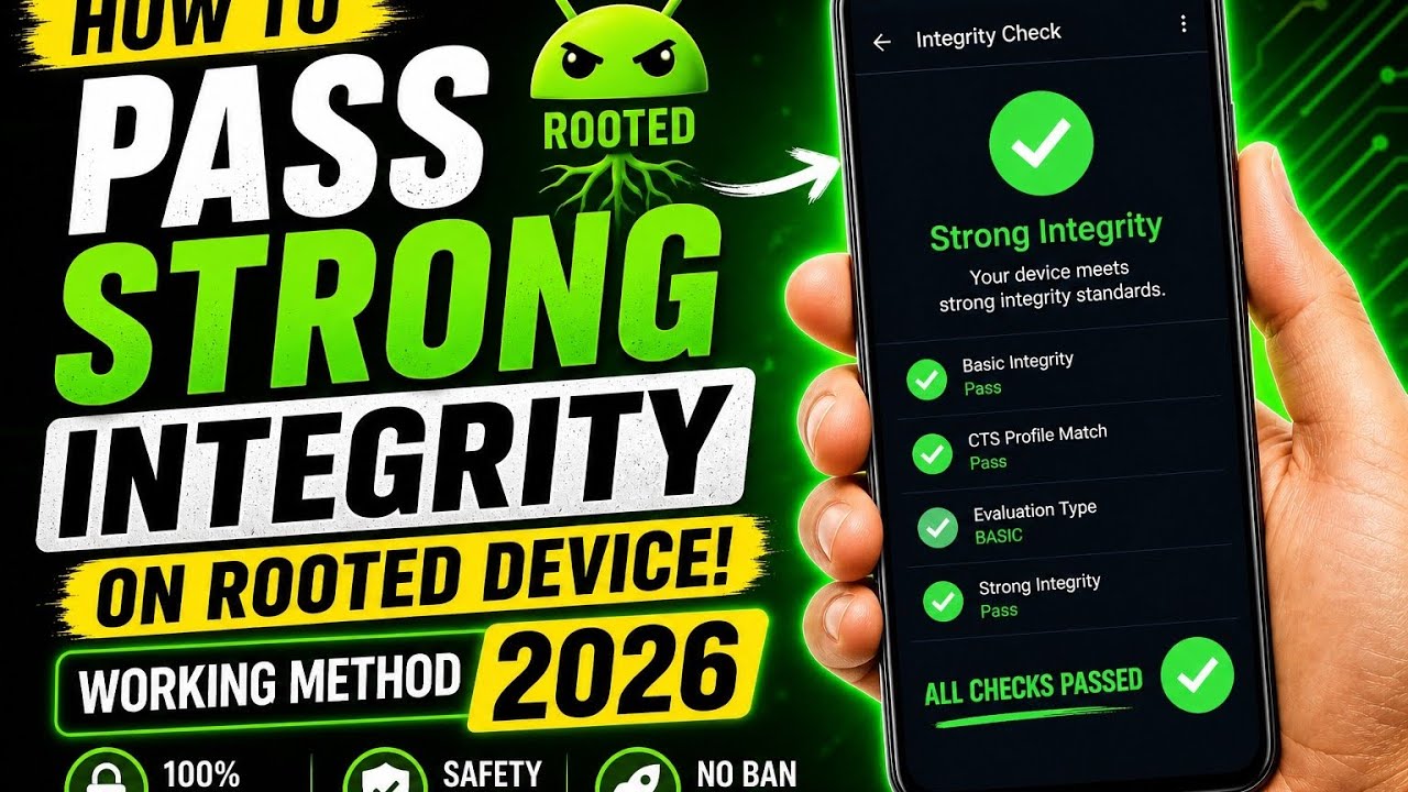 How to pass storng integrity on rooted device 2026 || banking apps on ...