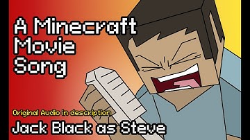 Jack Black as Steve | The Minecraft Movie Song (Animated... with a mouse)