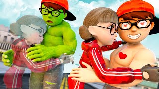 Fat Boy Nick Gym Mario Hide And Seek - Scary Teacher 3D Doll Squid Game