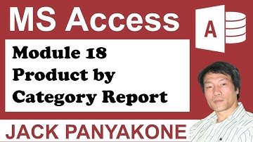 CMS Module 18 Product by Category report - Microsoft Access