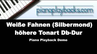 Weiße Fahnen (Silbermond Cover) Playback Instrumental Demo höhere Tonart Des-Dur