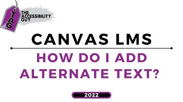 Canvas Accessibility: Alternate Text