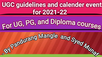 UGC guidelines for UG, PG, exams