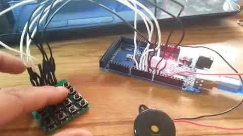 Arduino + 16 keypad matrix 4x4 module and Do, Re, Mi scale sounds