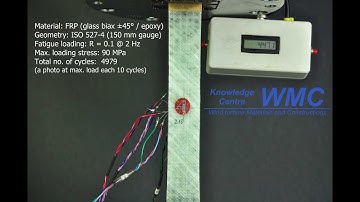 Time-lapse video fatigue test on composite  (low cycle fatigue)
