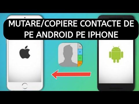 Copiere contacte/agenda de pe Android pe iPhone