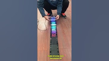 Flexible LED screen sticker that can be rolled up. It is one of the hottest #leddisplay in 2025.