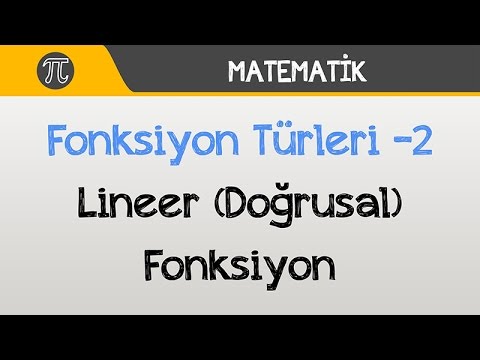 Fonksiyon Türleri -2 / Lineer (Doğrusal) Fonksiyon | Matematik | Hocalara Geldik