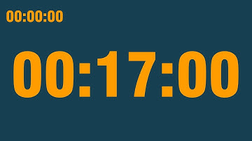 17 minute timer (with end alarm, time elapsed and progress bar)